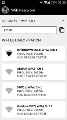 WIFI-PASSWORD android App screenshot 0