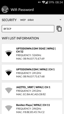 WIFI-PASSWORD android App screenshot 2